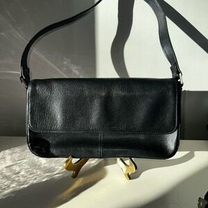 HOBO Black Leather Shoulder Bag / Purse